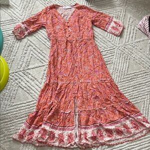 Walker and wade Bohemian Pink Maxi Dress